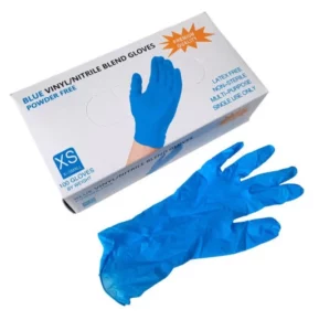 Нитровиниловые перчатки голубые Иркутск