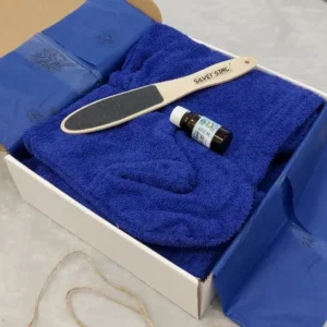 Мужской подарочный набор для бани и сауны тёмно-синий в коробке иркутск
